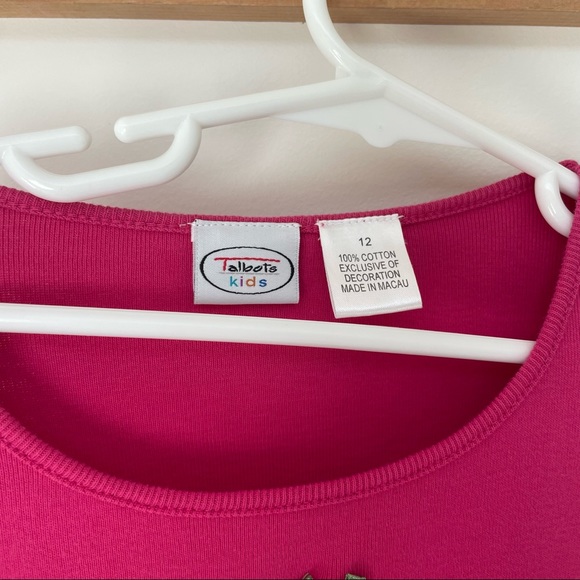 Talbots Kids Pink Long-sleeve Present Tree Girls 12 - Picture 4 of 9
